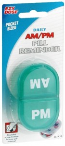 Ezy-Dose Daily AMPM Pill Reminder Pocket Sized