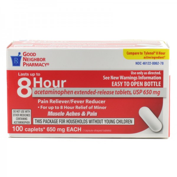 8 Hour Acetaminophen ExtendedRelease Ryan Pharmacy