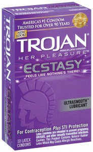 Trojan Her Pleasure ECSTASY Lubricated Condoms