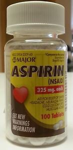 Major Aspirin 325mg Pain Reliever
